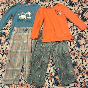 Kids Pajamas wonder nation little girls size XS (4-5)